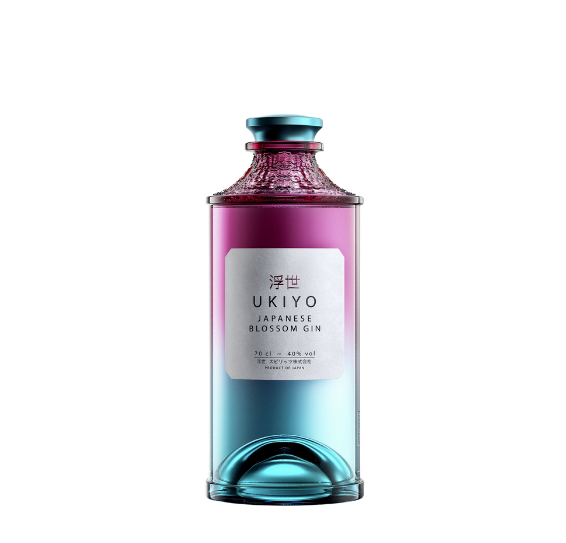 Ukiyo Japanese Blossom Gin 70cl